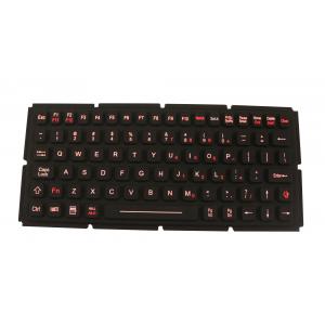 China IP67 Dynamic Sealed Silicone Industrial Keyboard For Ruggedized Computer / Laptop supplier