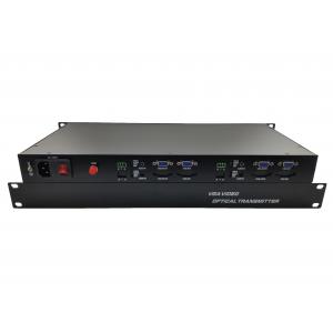 China Manufacture Rack 2 channel VGA 720/1080p video audio extender with data VGA fiber Optic Converter supplier