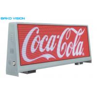 China Taxi Top LED Sign P5 Double Sided Car Roof LED Screen 960x320mm Aluminum Waterproof Cabinet 3G/4G WiFi on sale