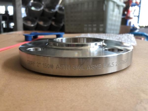 Stainless Steel Pipe Fittings Slip On RF Class 300 2" ASTM A182 F316L Flanges