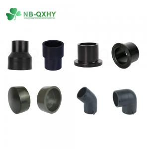 China 20mm to 355mm Black Oxide PE100 PE80 Water Pipe Anchor HDPE Fittings for Butt Fusion supplier