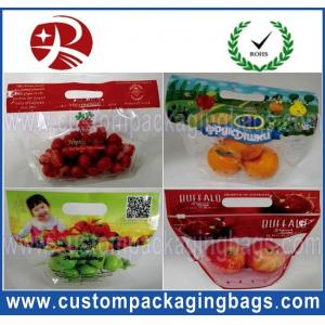 China Bottom Gusset Fruit Packaging Bags Zipper Close Custom Made for Farm supplier