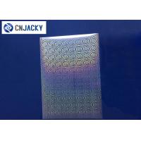 China Clear Smart Card Material Overlay PVC Holographic Film For ID Cards / VIP Card on sale