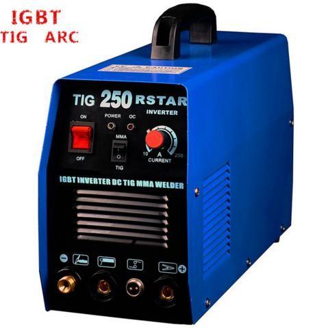 Blue Color Tungsten Inert Gas Welding Machine , IGBT AC DC Welding Machine
