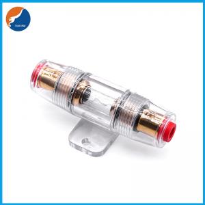 China Fuse Components Audio Stereo Amplifier Waterproof Plastic Case Auto Car Gold 5AG AGU Type Fuse Holder For 10x38 Fuse supplier