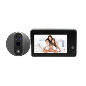 Wifi Peephole Video Doorbell Low Power With 4.3 Inch High Definition LCD
