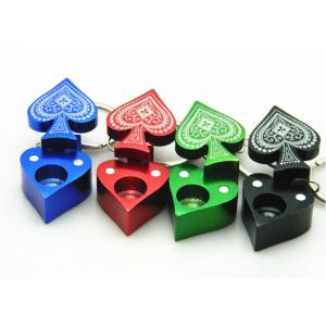 Cute Portable Aluminum Smoking Pipe Key Buckle Style 13*38mm Size