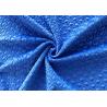 200GSM Embossed Velvet Fabric / Sofa Polyester Velvet Upholstery Fabric Prussian