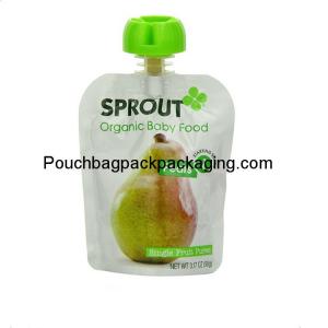 China 3.17oz stand up spout pouch for baby food, BPA free and food safety supplier