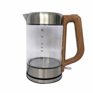 China 高いホウケイ酸ガラスの熱湯のやかんのガラス電気やかんの大きい容量1.8L supplier