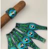 China Premium Custom OEM Waterproof Vinyl Printed Cigar Ring with Spot UV and Embossed Printing High Quality Personal Branding Waterproof Cigar Label Sticker wholesale