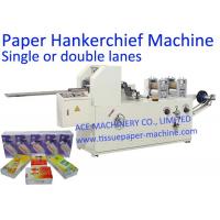 China Double Lanes Mini Handkerchief Tissue Paper Machine on sale