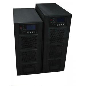 China Automatic High Frequency Online UPS Black , 10KVA Pure Sine Wave UPS supplier