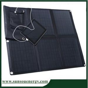 China Portable solar panel kits 60w, solar panel phone charger kits / 60w solar panel laptop charger for 12v battery etc supplier
