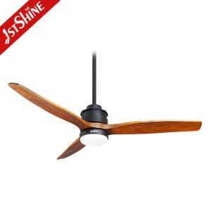 China 220V Power Saving Remote LED Ceiling Fan 52 Inch 5 Speed Choice supplier