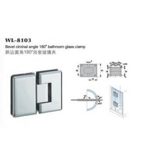 WL-8103 High Quality Solid Brass Glass Shower Door Hinge / Glass Bracket / Glass Clamp 180 degree bevel circinate