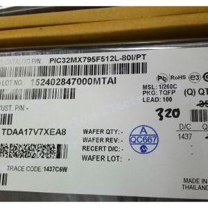 China PIC32MX795F512L-80IPT MCU Microchips 32 Bit Microcontroller Ic wholesale