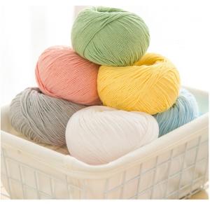 Durable Crochet Twisted Cotton Yarn Anti Bacteria Multipurpose