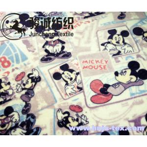 Mickey Mouse Printed Flannel Baby Blanket Fabric Coral Fleece for apparel/bed sheet