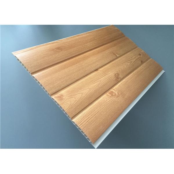 Fireproof Pvc Wall Panels Lightweight With Four Circular Arc 8.5 Mm Thickness