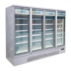 China 1700L Commercial 	Upright Glass Door Fridge Reach In Beverage Cooler CE supplier