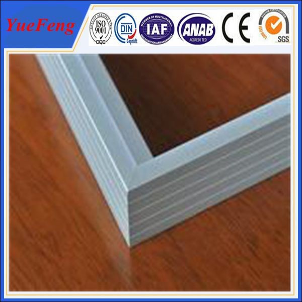 China Quadro de alumínio anodizado prateado para o fabricante solar do módulo do picovolt supplier