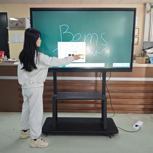 China 4k Smart Interactive Whiteboard 65 - 98 Inch 20 Point Smart Board Interactive Flat Panels supplier