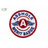 China Custom Embroidered Logo Round Iron-on Embroidery Patch For Clothing wholesale