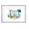 86 pulgadas de infrarrojos Interactivo Whiteboard para el proyector con CE Rohs FCC interactivo tableros
