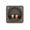 80×80mm ABS Speaker Terminal Cup With Banana Binding Post Gold Plated Contacts