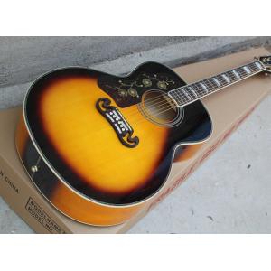 Factory Gibsons Custom 43 inch S 20 frets tobacco sunburst left acoustic guitar with electric guitar's pickup