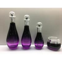China Bowl- Shaped Glass Cosmetic Containers / Skin Care Lotion Bottles Packaging / Pump Bottles on sale