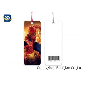 China Custom Shape Flipped Lenticular Bookmark , Super Hero Custom Plastic Bookmarks supplier