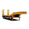 50 Ton Low Bed Semi Trailer With 3 YUEK Axle , Drop Bed Low Loader Trailer