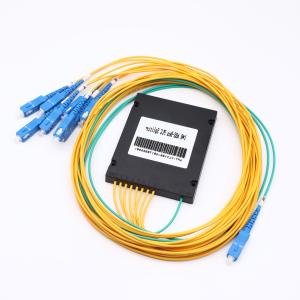 China Sc Upcのコネクターの繊維光学Plcのディバイダーが付いている1*8 1mのABS箱のタイプ supplier
