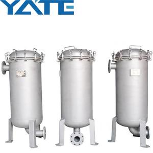 SS 304 / 316 Industrial High Flow Cartridge Stainless Steel Water Bag Filter Double Housing For Water Treatment
