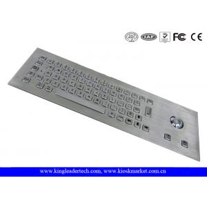 China Vandal Proof Stainless Steel Industrial Computer Keyboard With 64 Keys supplier