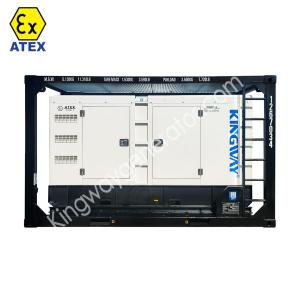 China 60KVA ATEX 認証ゾーン2 防爆 3相ディーゼル発電機セット DNV 2.7-1 スキッドフレームに搭載 supplier