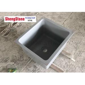 China Laboratory Parts Grey Color Epoxy Resin Sink , Acid Resistant Laboratory Sinks supplier