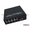 1000M Ethernet Switch Converter Single Fiber with 1 FC Optical Port 8 RJ45 Ports