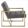 Contemporary Leisure Stainless Steel Swallow Gird upholstery Armchair Sofa chair