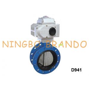 Flange Cast Iron Electric Actuator Butterfly Valve 8'' DN200 24V 12V