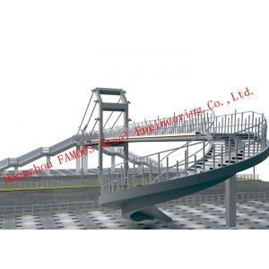 Customizable Prefabricated Pedestrian Bridges With Smooth Surface And Wood Railing