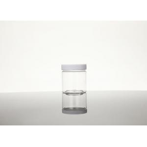 China 100ml Clear Empty Refillable Round Plastic Jar With Lids And Labels BPA Free supplier