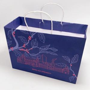 Colored Craft Custom Printed Paper Bags Recycled With Sticky Paper Handle