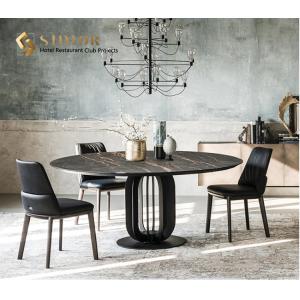 China ODM Round Marble Dining Table Set 1.2m supplier