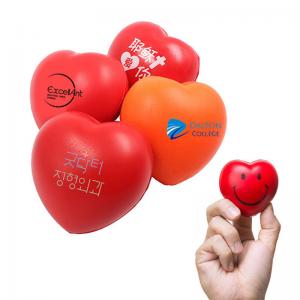 Colorful Promotional Heart Shape Stress Ball Gifts Logo Customized