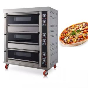 6 trays Triple Deck Pizza Oven Machine 0.3Kw for restaurant canteen