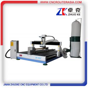 China 4 axis desktop CNC Router engraver machine with dust collector ZK-1218-2.2KW supplier