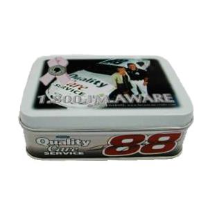 China 142x89x195m m Matt Finish Offset Printing Square Tin Containers supplier